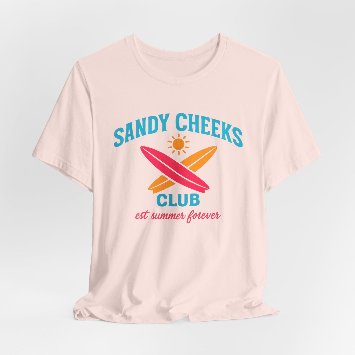 Sandy Cheeks Club Tee | Beach Club Shirt | Funny Girls Trip Tee