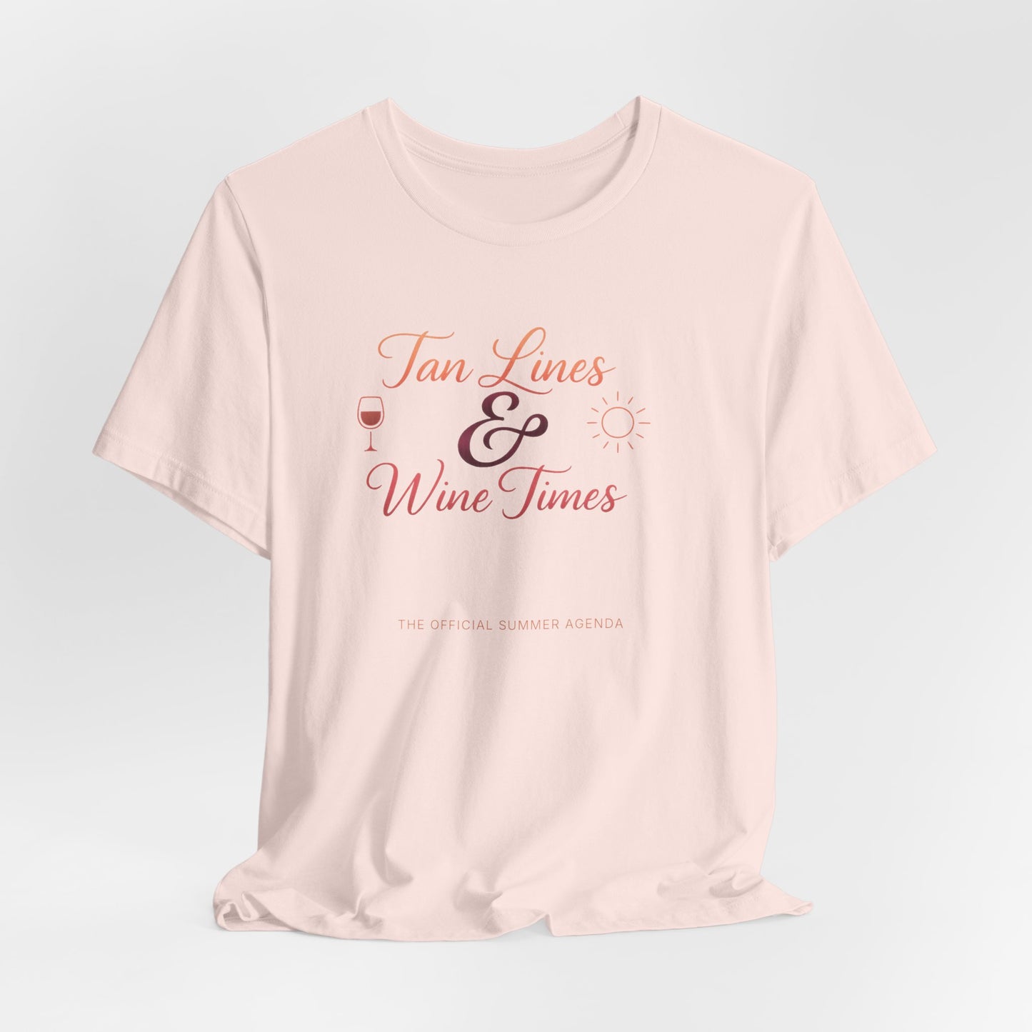 Tan Lines and Wine Times Tee | Beach Wine Shirt | Summer Girls Trip Tee