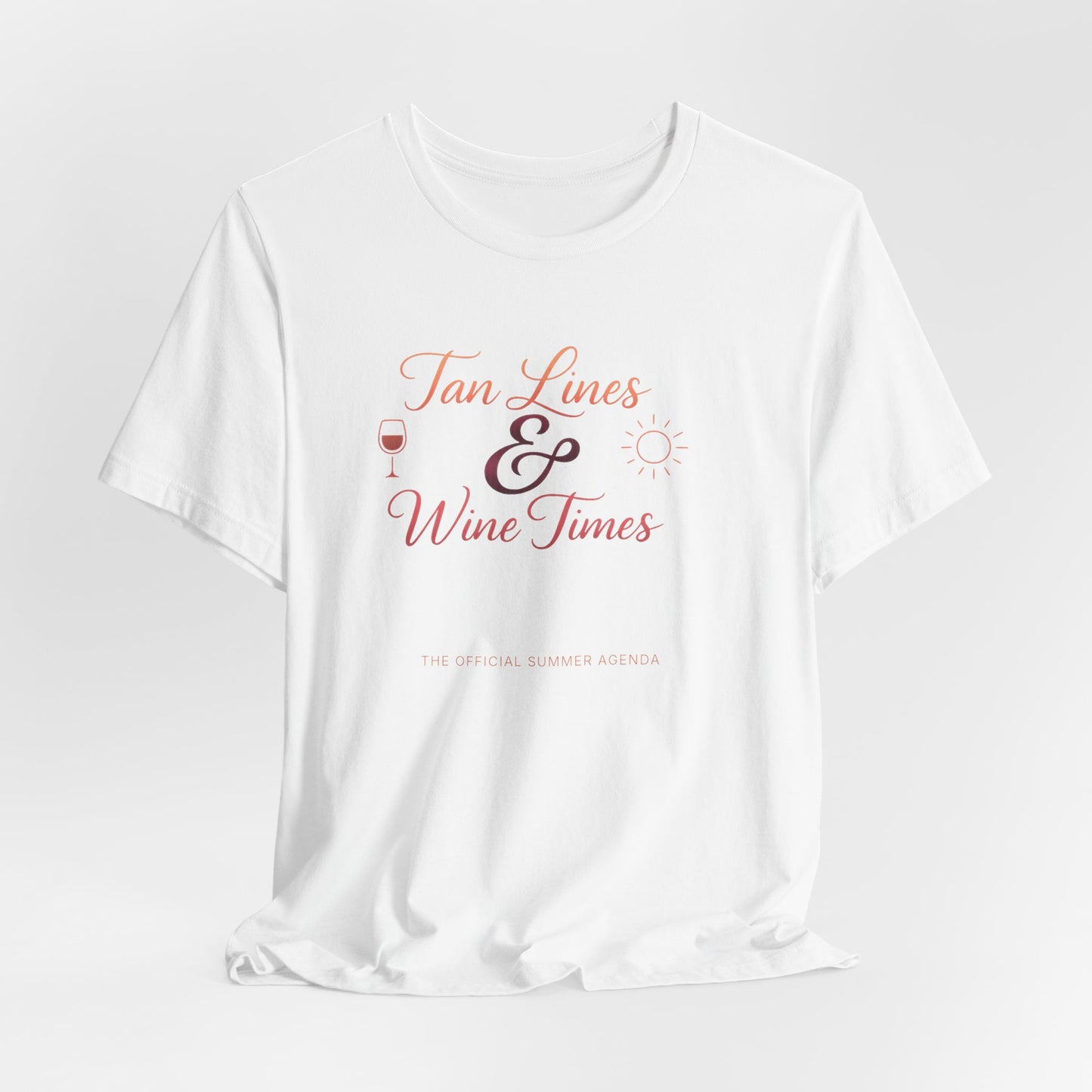 Tan Lines and Wine Times Tee | Beach Wine Shirt | Summer Girls Trip Tee
