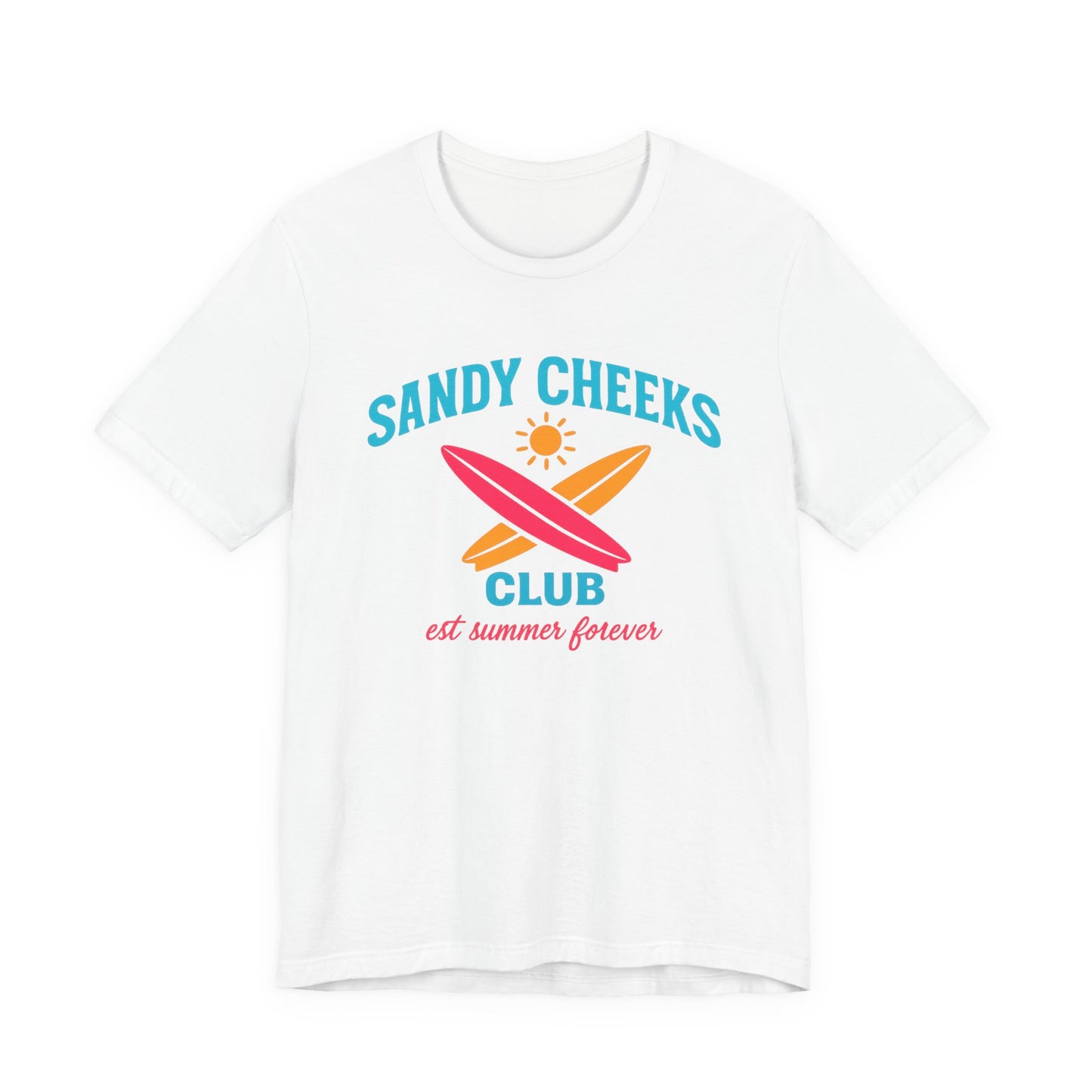 Sandy Cheeks Club Tee | Beach Club Shirt | Funny Girls Trip Tee
