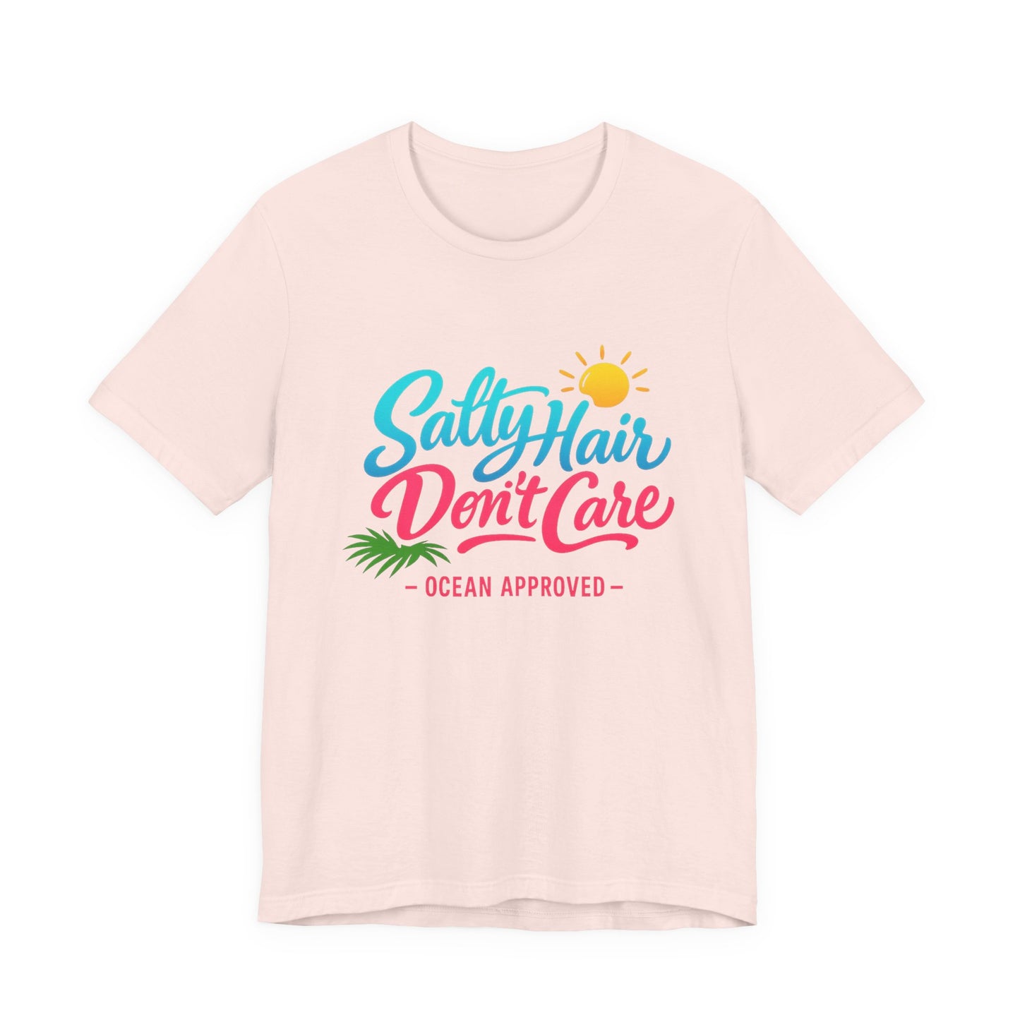 Salty Hair Don't Care Tee | Funny Beach Shirt | Girls Beach Trip Tee