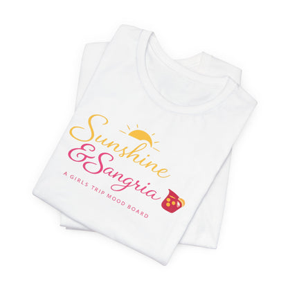 Sunshine and Sangria Tee | Beach Sangria Shirt | Girls Trip Tee