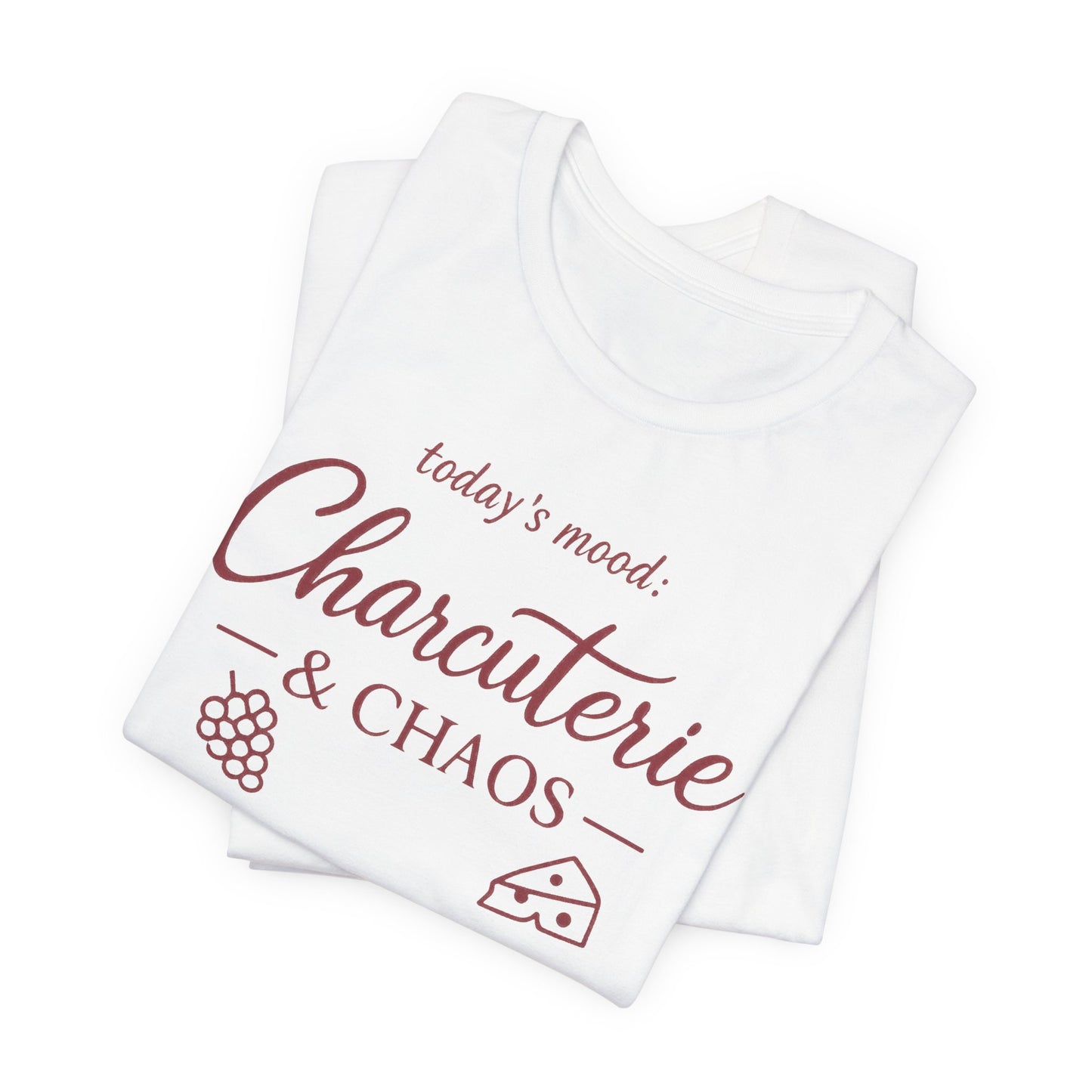Today's Mood Charcuterie and Chaos Tee | Funny Foodie Shirt | Wine Girls Night Tee