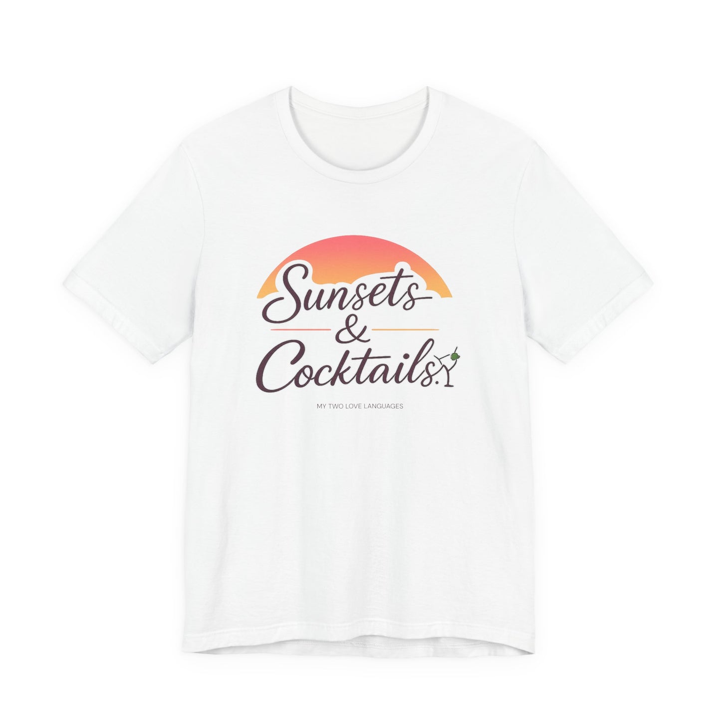 Sunsets and Cocktails Tee | Beach Cocktail Shirt | Girls Trip Tee