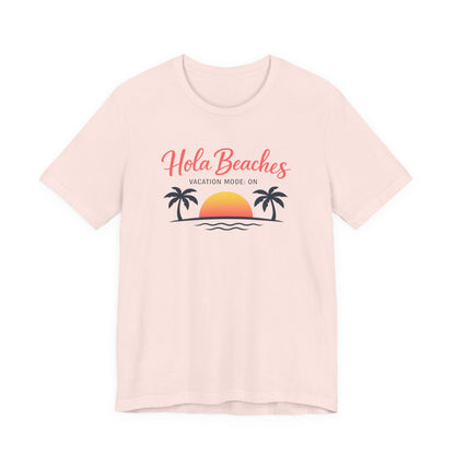 Hola Beaches Tee | Beach Vacation Shirt | Girls Trip Tee | Summer Vibes Top
