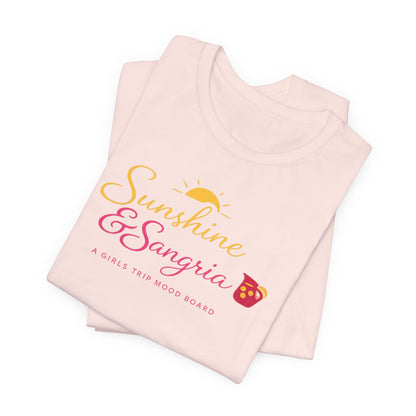 Sunshine and Sangria Tee | Beach Sangria Shirt | Girls Trip Tee