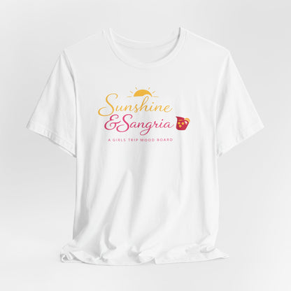 Sunshine and Sangria Tee | Beach Sangria Shirt | Girls Trip Tee