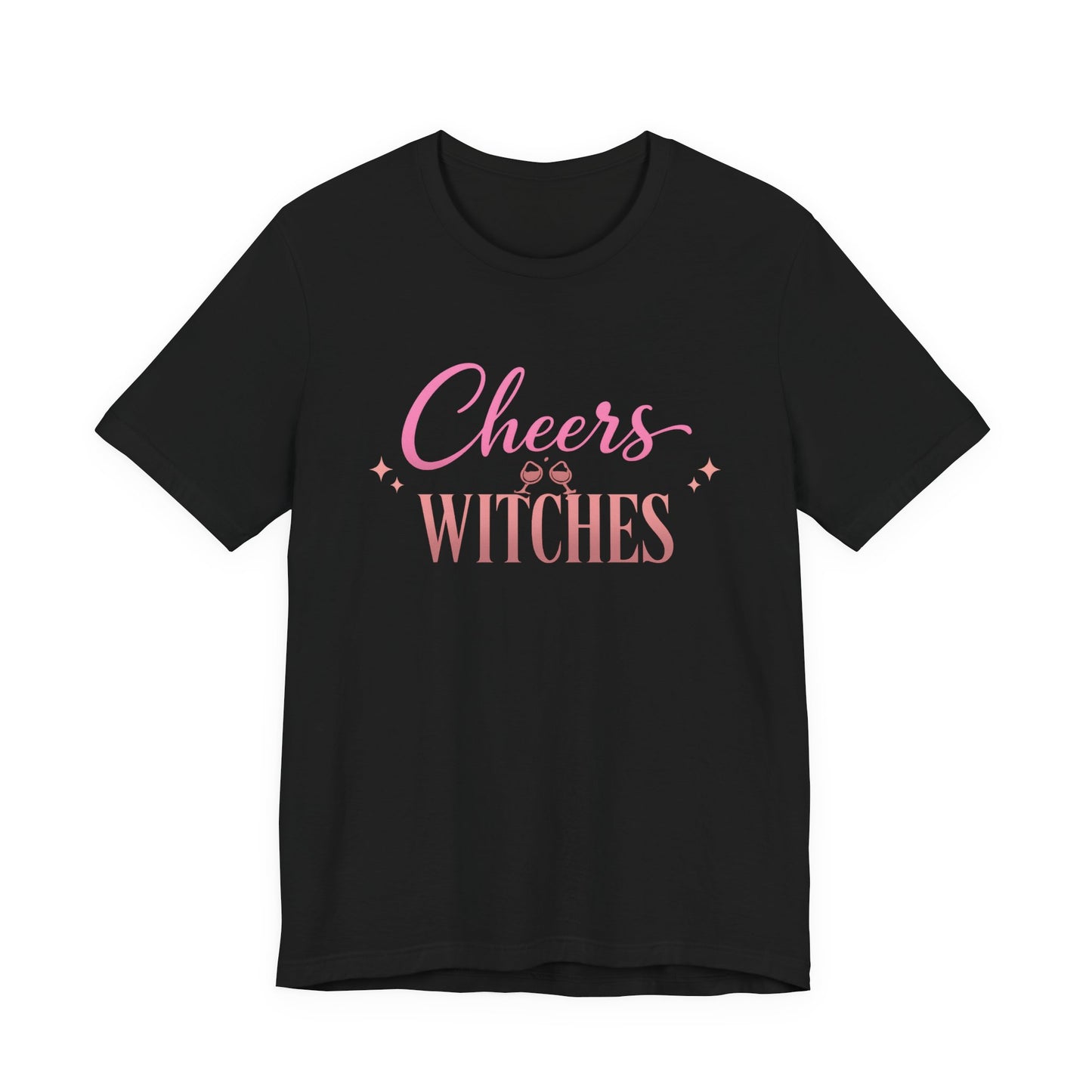 Cheers Witches Tee | Funny Halloween Wine Shirt | Girls Night Out Tee