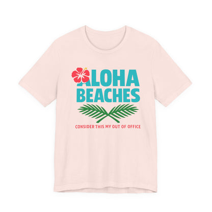 Aloha Beaches Tee | Tropical Beach Shirt | Girls Vacation Tee