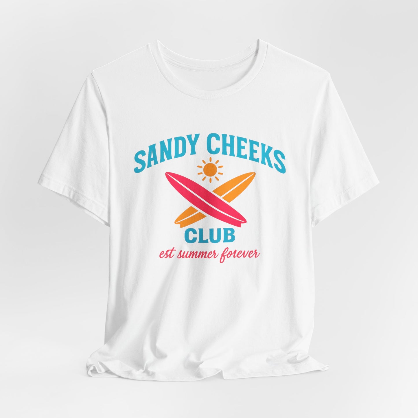Sandy Cheeks Club Tee | Beach Club Shirt | Funny Girls Trip Tee