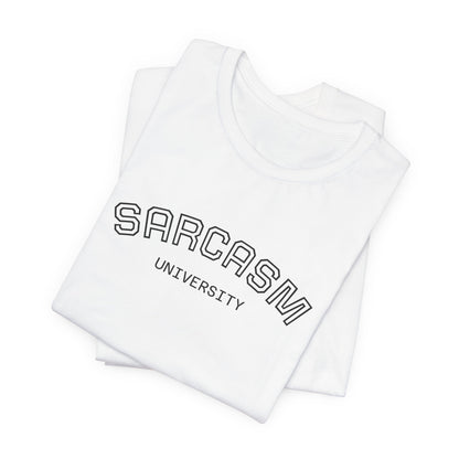 Sarcasm University Tee - funny girls night out graphic tee for women - view 3