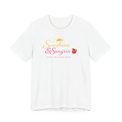 Sunshine and Sangria Tee | Beach Sangria Shirt | Girls Trip Tee